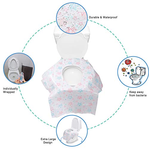 Einweg-Toilettensitzbezug Rutschfeste Wasserdicht WC-Sitz Toilettenpapier Pad für Erwachsener Kinder Schwangere Frau Reisen Krankenhaus 20 Stücke – Bild 4