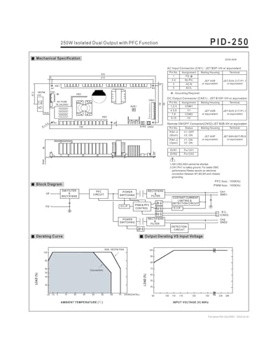 Alimentation PID-250A 250 W transformateur électrique et bloc de rechange - 5