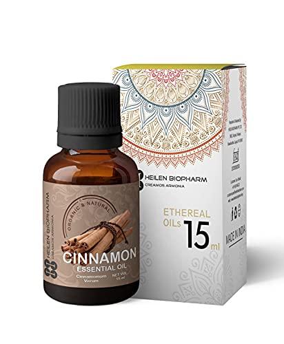 Image of Heilen Biopharm Cinnamon Essential Oils - 15 mL Per Bottle Pack of 1, For Aromatherapy & Digestive support
