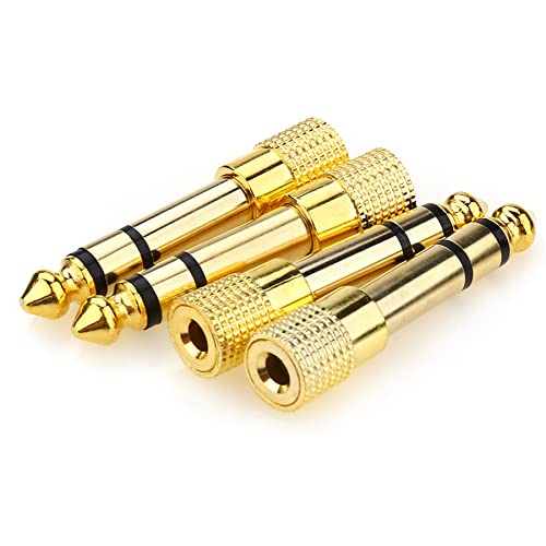 KEBILSHOP-14-to-35mm-Stereo-Headphone-Adapter-for-Audio-Connector-Cable-35mm18-Female-to-635mm-14-Male-Jack-Plug-Stereo-Adapter-for-Headphone-Amp-Adaptor