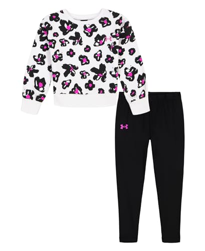 Under Armour Printed Crewneck Set, White Floral Crewneck, 12M