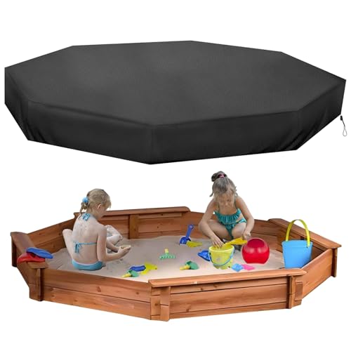 Sandbox Cover, 84x78x9inch Octagon Sandbox Cover, Waterproof Dustproof Replacement Sand Box with Drawstring for Outdoor, Decor