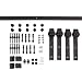 Unionline 13 Ft American Style Sliding Wood Barn Door Hardware Sliding Track Kit Steel J Style