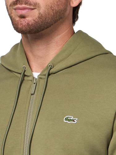 Image of Lacoste Men's Classic Fit Zipped Fleece Sweatshirt