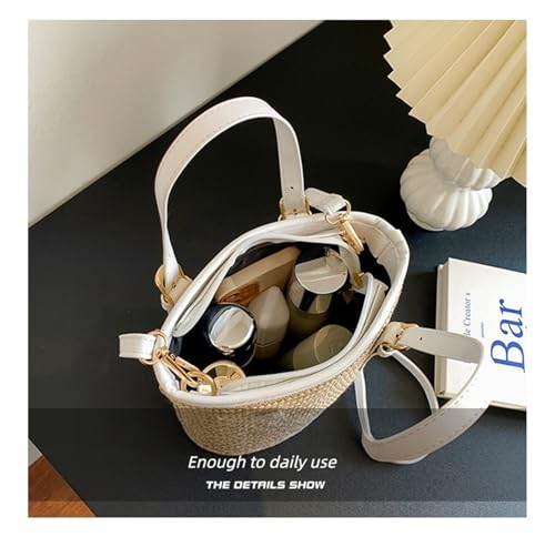 Bolso Bandolera de Paja para Mujer miniatura 3