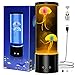 Produktbild Quallen Lampe AONESY Lavalampe Groß Aquarium Stimmungslicht mit 17 Farbwechselnden LED Fantasy Stimmungs Lampe Quallen Lava Lampe, USB Desktop Dekoration für Weihnachts mit Fernbedienung, Schwarz
