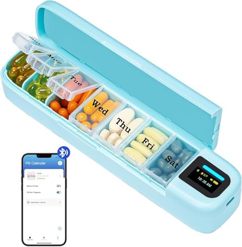 Daviky Automatic Pill Dispenser, Smart Pill Organizer with Alarm