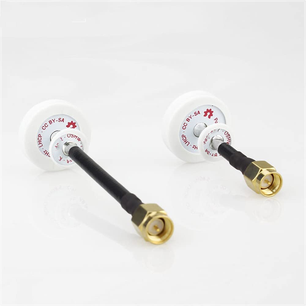 Części zamienne RC - 2 szt. 5,8 GHz 500 MHZ 80 mm LHCP Antena FPV Złącze wtykowe SMA do drona FPV Quadcopter Zabawka RC Drone Antena FPV (kolor: 2 szt. 80 MM) (Color : 2pcs 80MM)