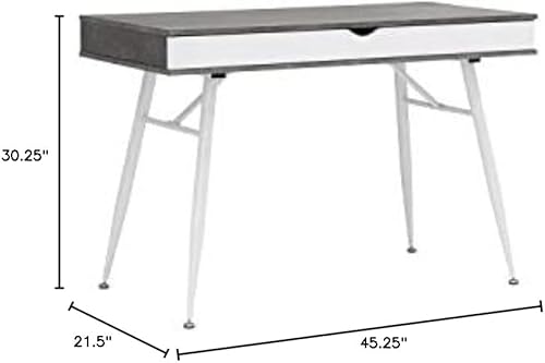 Miniatura 22 de Calico Designs Le Woodford - Escritorio moderno, secretario, para escritura, de 45 pulgadas de ancho, con gabinete bajo de almacenamiento cónico,