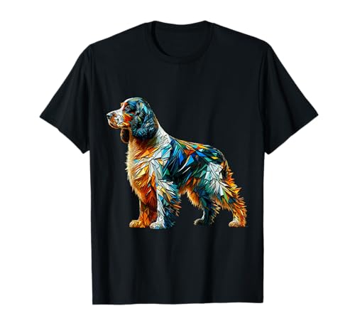 Polygon Art Welsh Springer Spaniel Camiseta
