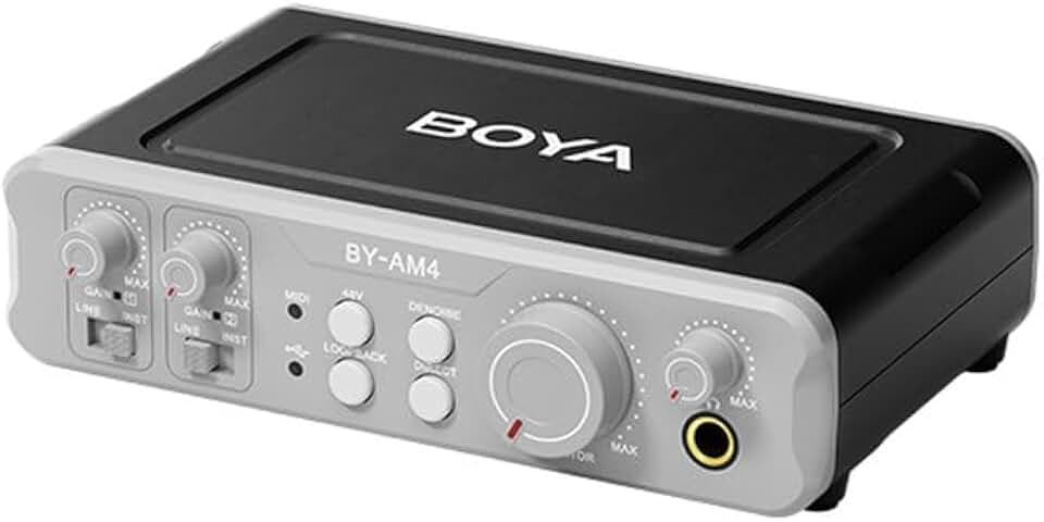 BOYA BY-AM4 Dual-Channel Interface de Áudio