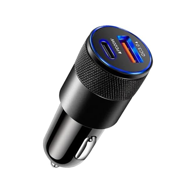 Car Charger 38W USB Type C PD Android Cellphone Charging QC 3.0 Automobile Adapter Fast Charging All Vehicle Cigarette Lighter Outlet Port Plug