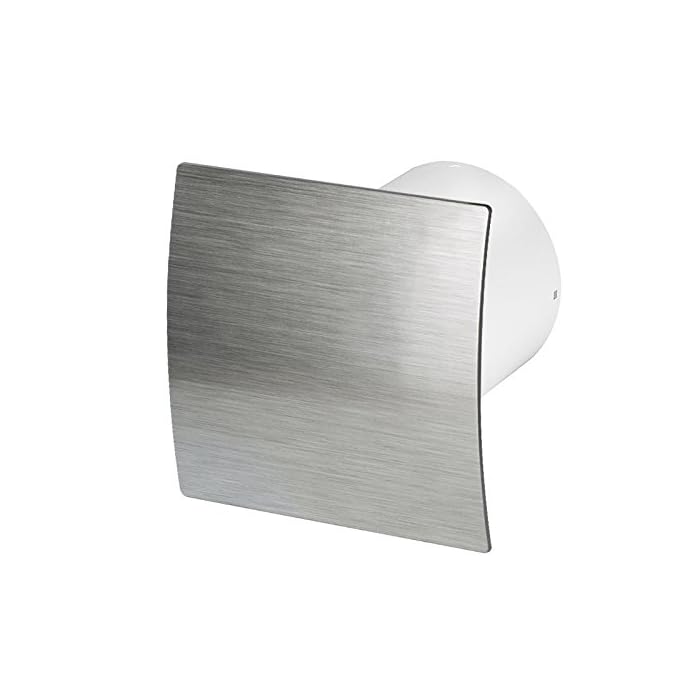 Buy Bathroom Extractor Fan 100 mm / 4" Brushed Chrome Finish Front