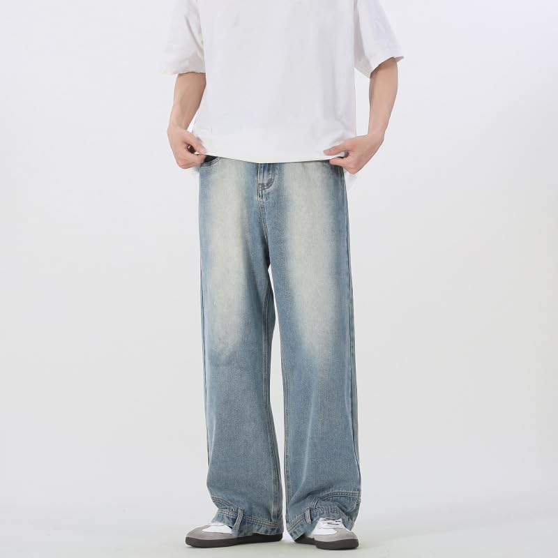 Men's Jeans Spring Straight Leg Denim Pants2