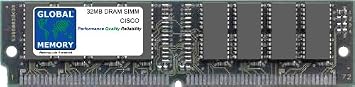 32MB DRAM SIMM MEMORY RAM COMPATIBLE WITH CISCO MC3810 / MC3810-V / MC3810-V3 ROUTERS MEM-381-1X32D