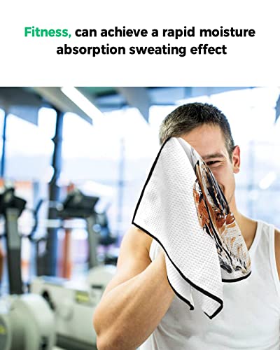 Golf Towel Watercolor Tiger Towels For Golf Bags Wild Animal Sports Towel With Carabiner Clip For Tennis Bag Golf Accessories 24 X 16 Inch #TOP7