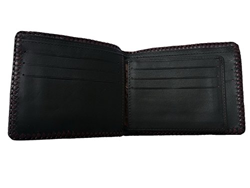 NEW GENUINE 100% CROCODILE ALLIGATOR HORNBACK LEATHER HARD ROCK HANDMADE BROWN BIFOLD WALLET4