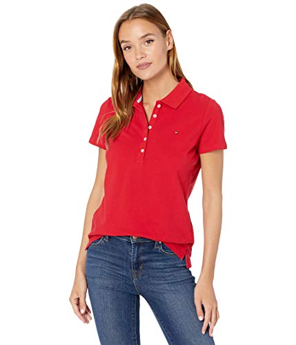 Tommy Hilfiger Damen Short Sleeve Core Pique Polo-Solid Polohemd,...