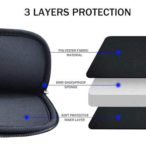 Dyazo 14-14.1 Inch Slim Laptop Sleeve Black - Image 4