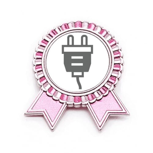 Broche câble de charge rose et noir l'accessoire idéal pour le bureau
