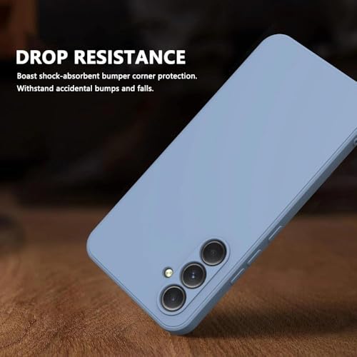 ULXITEYU Soft TPU Slim Case for Samsung Galaxy S24 FE, Lightweight, Snug Fit, Drop-Resistant, Shock-Absorbent, Scratch-Resistant, Grass Gray - image 3