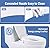 Bogural Raised Toilet Seat with Bidet, Fit Elongated Bidet Toilet Seat, Non-Electric Elevated Toilet Seat (Ambient Water), Adjustable Water Pressure Raised Toilet Seat for Seniors, White