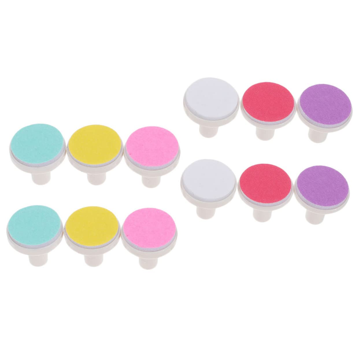 TOYANDONA 60 Piezas cabeza molienda nail clippers regalos bebe lima uñas bebé eléctrico lima uñas para Limas lima uñas eléctrica cabezas cortaúñas para bebés