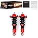 maXpeedingrods 2Pcs Rear Coilovers for Mazda RX-8 2004-2011 SE3P, 24 Levels Damper Adjustable Coilovers Suspension Kit, Height Adjustable Lowering Kit, Red