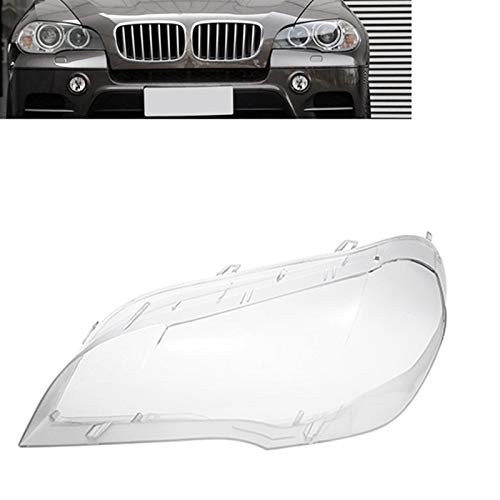 Coque de phare gauche X5 E70 2008-2013 en plexiglas transparent