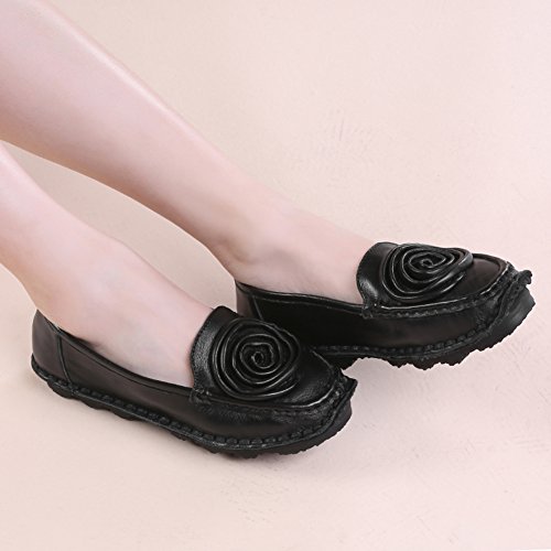 Espadrilles flat chaussures de mode printemps en cuir souple finitions haut de gamme