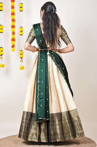 Image of Fabcartz Tranding South Indian Pattu Lehenga Choli For Women