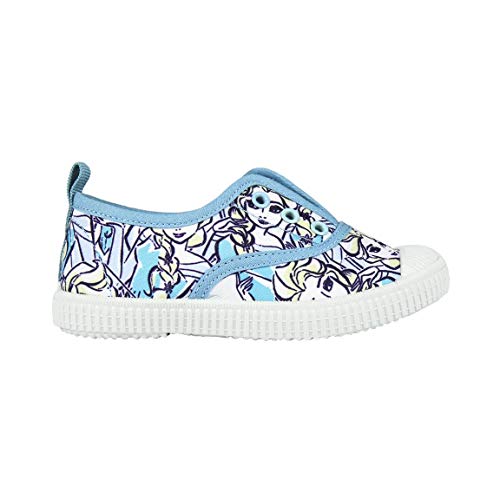Cerdá Zapatilla Loneta Baja Frozen, Sneaker a Collo Alto Bambina, Blu (Azul C37), 25 EU