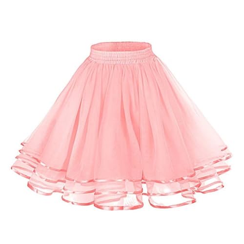 3 Layers Petticoat Girls Tutu Skirts, Puffy Tulle Ballet Crinoline Underskirts Half Slip for Toddler Girls Party Daily Wear - Main Image