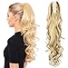 SEIKEA Ponytail Extension Claw Clip in Pony Tail Hair with Jaw 24 Inch - Blonde with Highlight