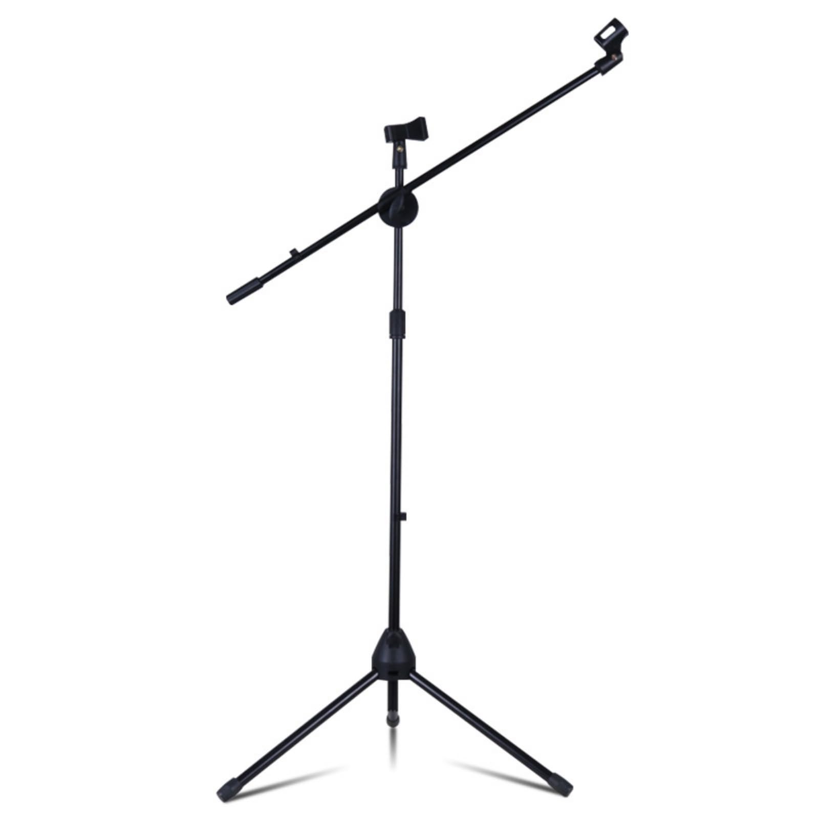 Asta Microfonica a Giraffa Robusto Asta da con Base Giraffa Telescopico Supporto Microfonico per Cantanti, Palco, Studio di Registrazione, Sala Prove