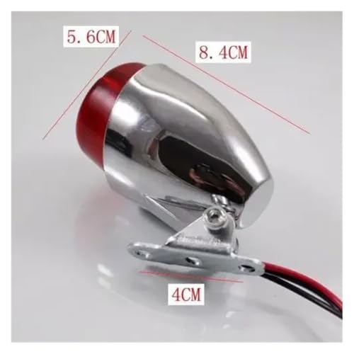 Luz trasera LED cromada soluciona falta visibilidad moto CB 6