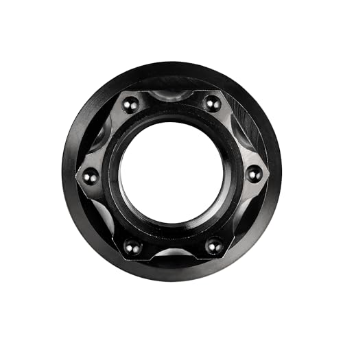 Image of Titanium M6 M8 M10 M12 M14 M16 Flange Bolt Nut Bicycle Motorcycle Rear Axle Car Modification Accessories Pack of 6 (M12 Pitch 1.5mm, Black)