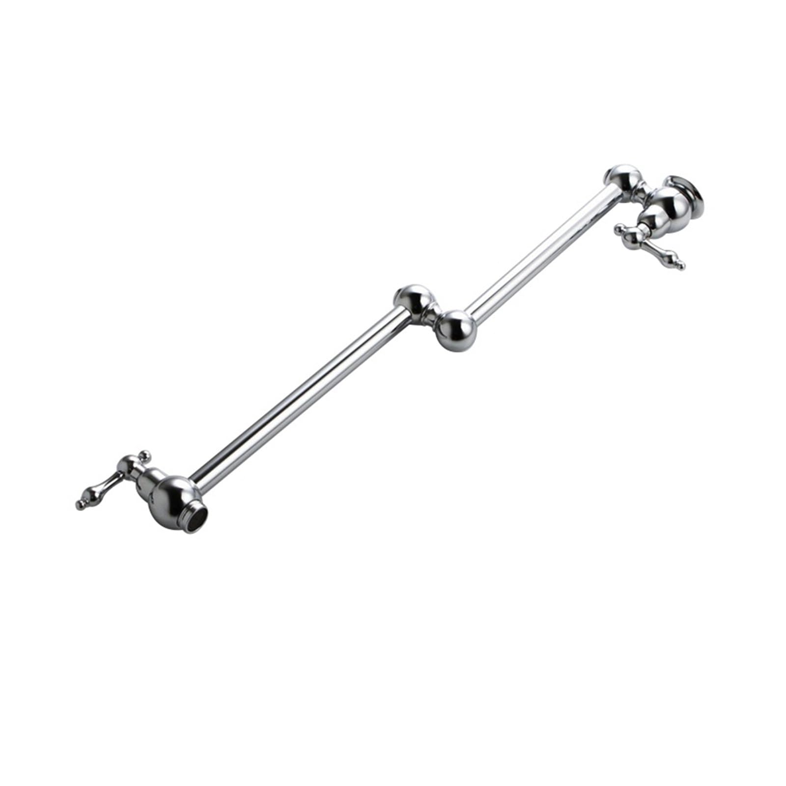 ZQFHSX Pot Filler Double Joint Spout Folding Stretchable Swing Arm Wall Brass Kitchen Faucet Single Hole Two Handle Sink DIY Renovation(Chrome B)