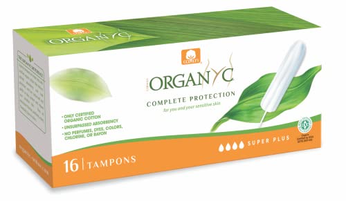 Organyc, Tampones de Algodón Certificado 100% Biológico para Sangrado Muy Abundante - 4 paquetes x 16 unidades (Total 64 unidades) - imagen 3