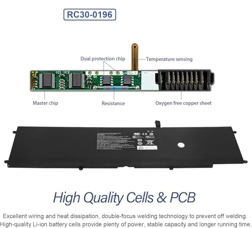 Image of RC30-0196 Laptop Battery Replacement for Razer Blade Stealth 2016 V2 i7-7500u i7-8550u RZ09-0239 RZ09-01962E10 RZ09-01962E12 RZ09-01962E12 RZ09-01962E12 RZ09-0196Z09-00 1962E20 Series