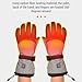 Lixada Electric Heated Gloves Waterproof Winter Gloves with 3 Heating Levels for Outdoor Sports