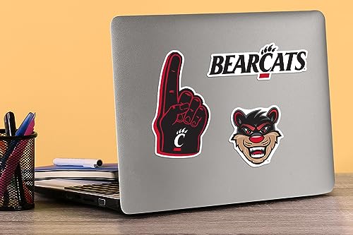 Image of University of Cincinnati 9ct Vinyl Large Deluxe Stickers Variety Pack - Laptop, Water Bottle, Scrapbooking, Tablet, Skateboard, Indoor /Outdoor - Set of 9