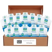 SmartMouth Clinical Zinc Activated Mouthwash Single Packs - On-the-Go Mouth Rinse for Healthy Gum Support - Convenient Portable Packets - Eliminates Bad Breath - Alcohol-Free, Non-Burning - 50 Count