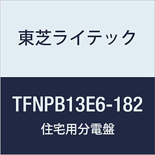 東芝ライテック 小形住宅用分電盤 Nシリーズ 60A 18-2 扉なし 基本タイプ TFNPB13E6-182