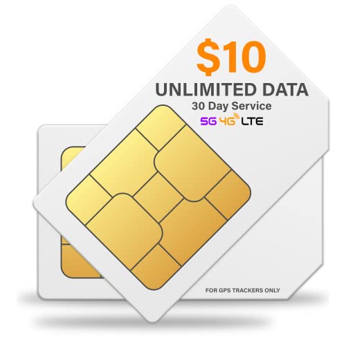 SpeedTalk Mobile $10 Tracker SIM Card Kit w/ Unlimited Data for 4G GPS Tracking devices locators Pet Senior Kids Car | 3 in 1 Simcard Standard Micro Nano | No Contract 30 Days Service Plan US Coverage