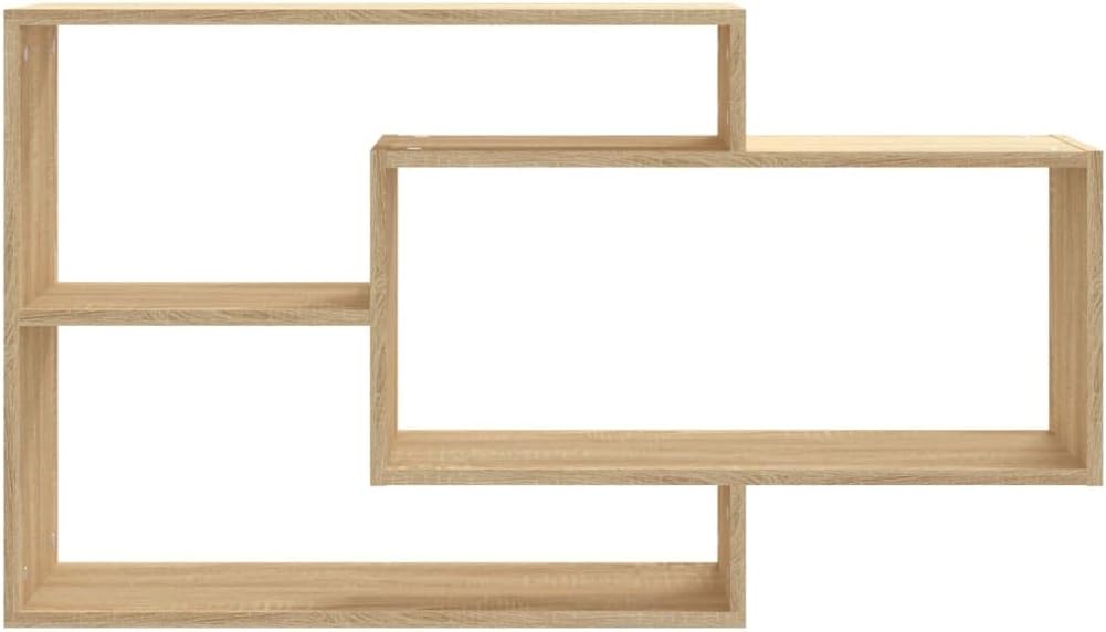 vidaXL Wall Shelf Sonoma Oak Engineered Wood 40.9 x 7.9 x 23.0 in