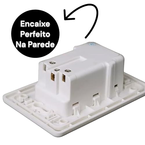 Tomada De Parede Dupla Com 2 Entradas Usb Bivolt Switch Inteligente Turbo