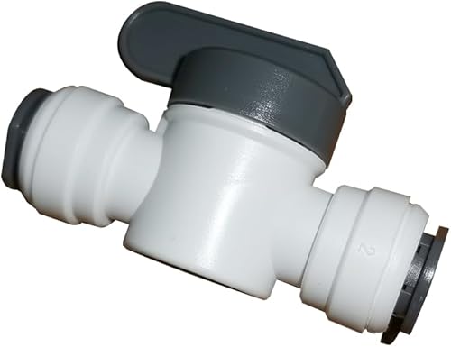 Acoplamiento de tubo OD de copolímero de acetal, válvula de cierre manual, empuje para conectar piezas del sistema de filtro de agua RO (paquete de