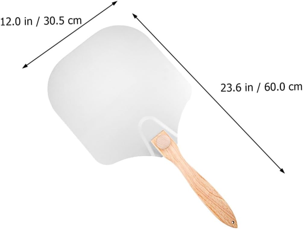 Unomor Folding Aluminum Pizza Peel Paddle Baking Pizza Transfer Spatula with Storage Box for Home and Restaurant Use Random Color