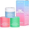 I DEW CARE Korean Wash Off Face Mask Gift Set - Mini Scoops | With Hyaluronic Acid, Self Skin Care | Facial Treatment, Vegan, Cruelty-Free, Paraben-Free, Valentine Day Gifts (3 Flavors)